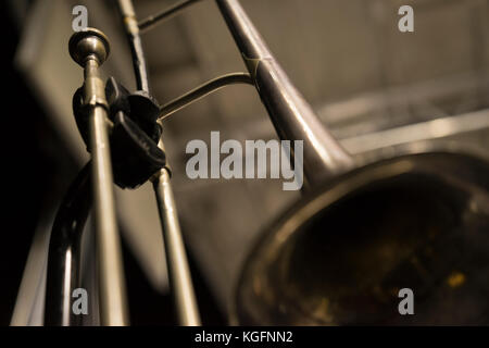 Classic Vintage trombone sul palco Foto Stock