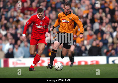 Il calciatore Kenny MILLER Liverpool v Wolverhampton Wanderers 20 Marzo 2004 Foto Stock