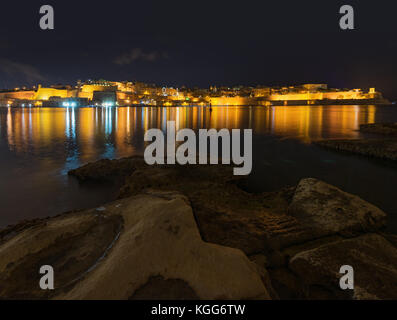 Vista da birgu Foto Stock