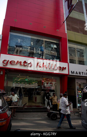 Il Pettah Colombo Sri Lanka primo Cross Street Gents Khiller Mens negozio di abbigliamento Foto Stock