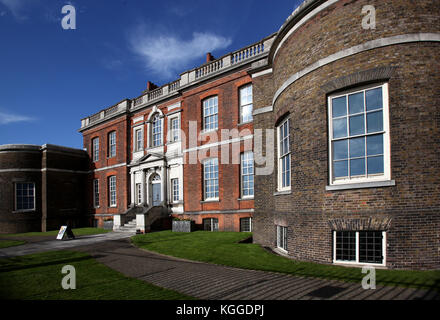 Ranger's House, visto da Shooters Hill Road, appoggiando su Greenwich Park, Blackheath, london, Regno Unito Foto Stock