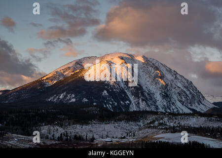 Sunrise su Colorado di gamma gore. Foto Stock