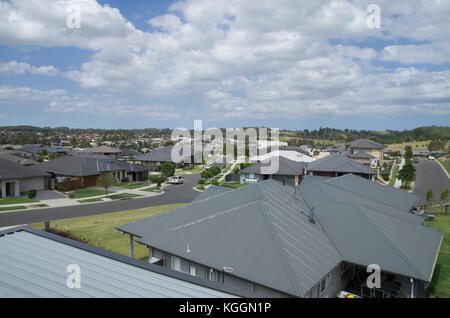 Zona residenziale a mount annan, NSW, Australia Foto Stock