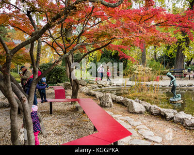 Giardino giapponese sull isola di Margaret, Budapest Foto Stock