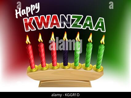 Felice Kwanzaa Design Illustrazione Vettoriale