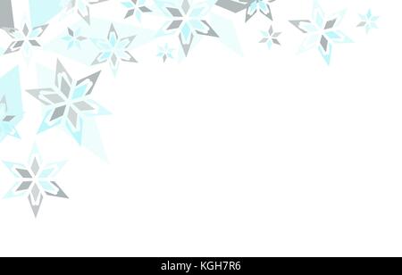 In inverno la neve per frame di testo. illustrazione vettoriale. Illustrazione Vettoriale