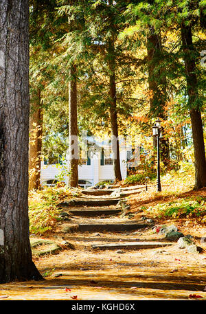 Cottage presso i laghi di Muskoka, ontario, Canada Foto Stock