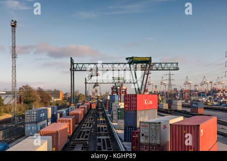Southampton docks freightliner Foto Stock