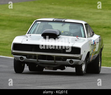 Dodge Charger, Dragsters, American Speedfest V, Brands Hatch, giugno 2017, automobili, Autosport, auto, il circuito da corsa, Inghilterra, intrattenimento, Europea Foto Stock