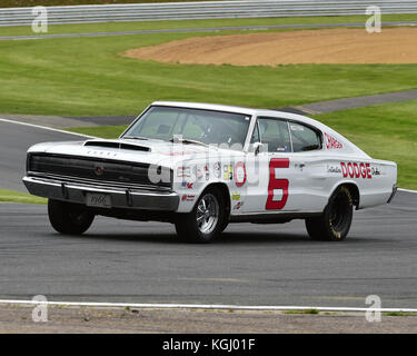 Dodge Charger, Dragsters, American Speedfest V, Brands Hatch, giugno 2017, automobili, Autosport, auto, il circuito da corsa, Inghilterra, intrattenimento, Europea Foto Stock