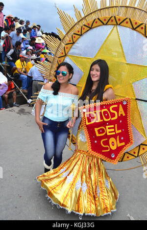Il carnevale di Cajamarca. Dipartimento di cajamarca .Perù Foto Stock
