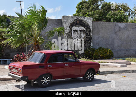 Che Guevara, murale realizzato da mosaici. Matanzas Cuba Foto Stock