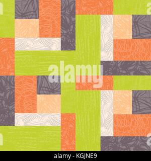 Geometrica astratta sfondo senza giunture. colori alla moda a trama geometrica pattern piastrellabile Illustrazione Vettoriale