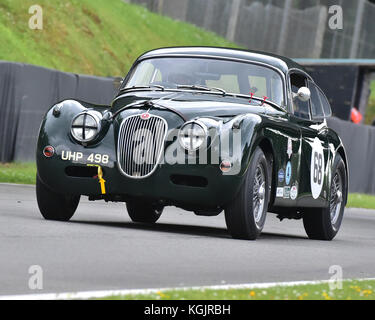 Marc Gordon, Jaguar XK150, Stirling Moss trofeo, Masters storica festa, Brands Hatch, maggio 2017. Brands Hatch, Classic Cars, evento Classic, Classic Foto Stock