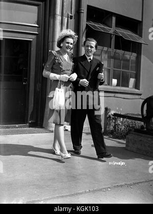 Brighton Rock (1947) , Richard Attenborough , Sheila Sim (moglie di Richard Attenborough) Data: 1947 Foto Stock