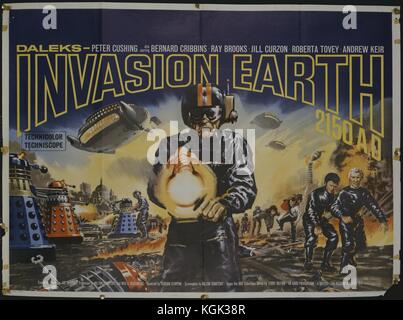 Daleks invasione terra 2150AD (1966) Film poster data: 1966 Foto Stock