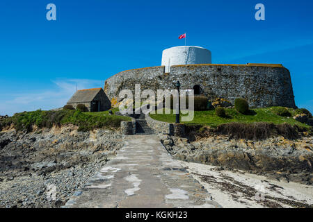 Fort Grey Shipwreck Museum, Rocquaine, Isola di Guernsey, Isole del Canale, Gran Bretagna Foto Stock