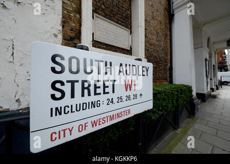 Grosvenor Chapel, South Audley Chapel In South Audley Street, Mayfair, City Of Westminster, Londra. Usato dalle Forze armate americane durante la guerra Foto Stock