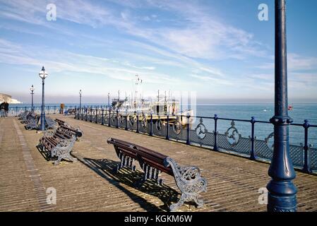 Swanage pier e bay, Swanage Isle of Purbeck Dorset Regno Unito Foto Stock