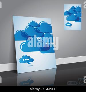Abstract colorato stile moderno flyer, cartella, brochure, depliant, brochure, un documento o una copertina del libro creative design modello - illustrazione in vettore Illustrazione Vettoriale