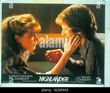 Highlander (1986) , Christopher Lambert , Roxanne Hart data: 1986 Foto Stock