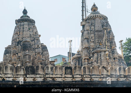 Dettaglio del tempio di eklingji, Rajasthan, India Foto Stock