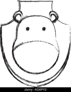 Trofeo di caccia icona Illustrazione Vettoriale