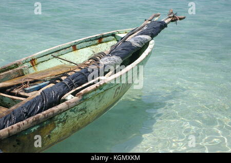 Nero pescatore di vela Foto Stock