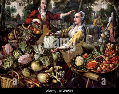 I quattro elementi : Terra 1570 Joachim Beuckelaer 1533 - 1575 Fiammingo Belgio Belgio Foto Stock