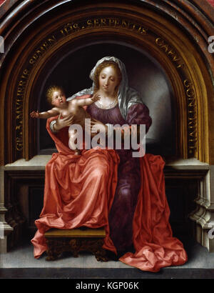 La Vergine e il Bambino 1527 Jan Gossaert (Jean Gossart) 1478 - 1532 pittore dai Paesi Bassi (Jan Mabuse ) Belgio fiammingo Paesi Bassi Foto Stock