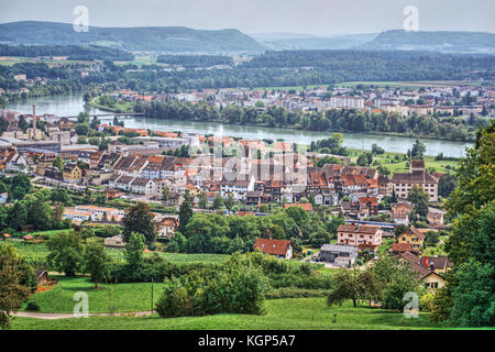 Paesaggio urbano di Klingnau (Svizzera) Foto Stock