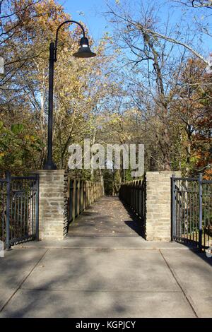 La stagione autunnale di alcuni dei parchi in Ohio. Foto Stock