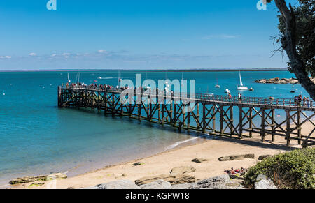 Fase di atterraggio del la Plage des dames (noirmoutier, Francia) Foto Stock