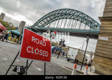 L'iconico Tyne Bridge di Newcastle-upon-Tyne Foto Stock