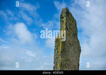 L'anello di Brodgar sulle isole di Orkney in Scozia Foto Stock