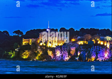 Alpes-Maritimes (06), Cannes. Iles de Lerins. Fortificazione de l'ile sainte Margueritte // Francia. Alpes-Maritimes (06), Cannes. Isole Lerins, forti Foto Stock