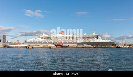 RMS Queen Mary 2 Southampton Foto Stock