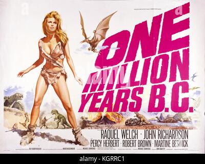 Un milione di anni B.C. (1966) Film Poster , Raquel Welch data: 1966 Foto Stock