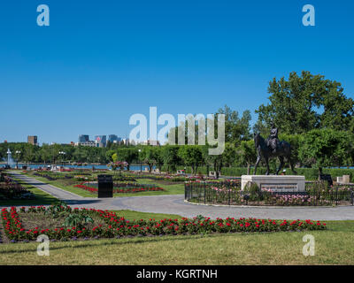 Queen Elizabeth II Giardini, Centro Wascana, Regina, Saskatchewan, Canada. Foto Stock