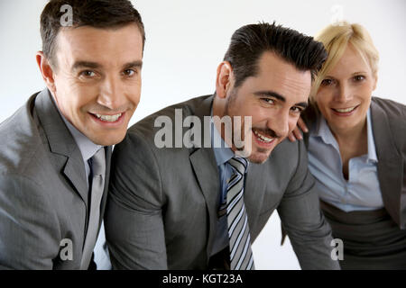 Ritratto di successo del team Aziende Foto Stock