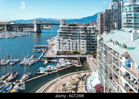 Foto di edifici nel centro cittadino di Vancouver, BC, Canada Foto Stock