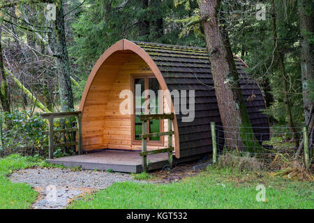 Camping pod in grande langdale campeggio, parco nazionale del distretto dei laghi, cumbria, England Regno Unito Foto Stock