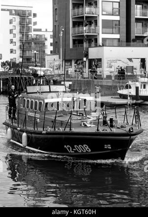 Novembre 2017 - la nave della Skegness Vieni in una visita a Portishead vicino a Bristol, Foto Stock