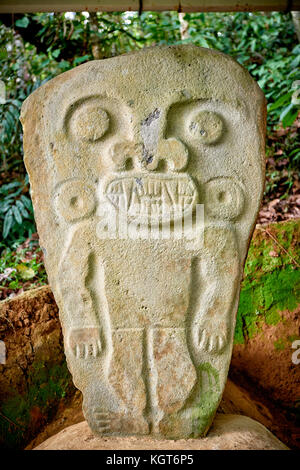 Bosque de estatuas nel parco archeologico Parque Arqueologico de san agustin , Colombia, Sud America Foto Stock