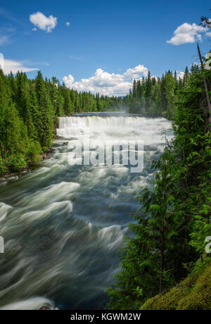 Dawson cade sul fiume murtle in Canada Foto Stock