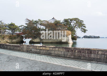 Baia di Matsushima di Miyagi, Giappone Foto Stock