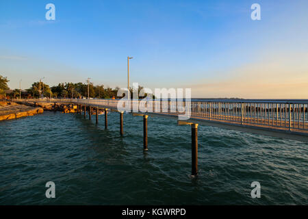 Tramonto ponte in Darwin, Territorio del Nord, l'Australia Foto Stock