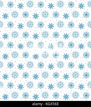 Modello senza giunture di tanti fiocchi di neve. soft natale tema invernale per la confezione regalo. Anno nuovo sfondo senza giunture Illustrazione Vettoriale