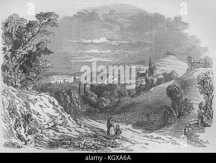 Coburg - da Sua Altezza Reale il Principe Albert disegno. Baviera 1845. Il Illustrated London News Foto Stock
