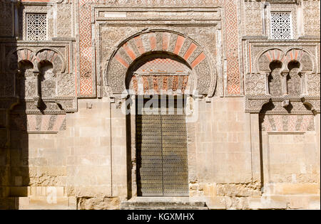 Porta San Juan alla Moschea di Cordova, Andalusia, Spagna Foto Stock